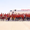 La selección de España llega a Madrid.