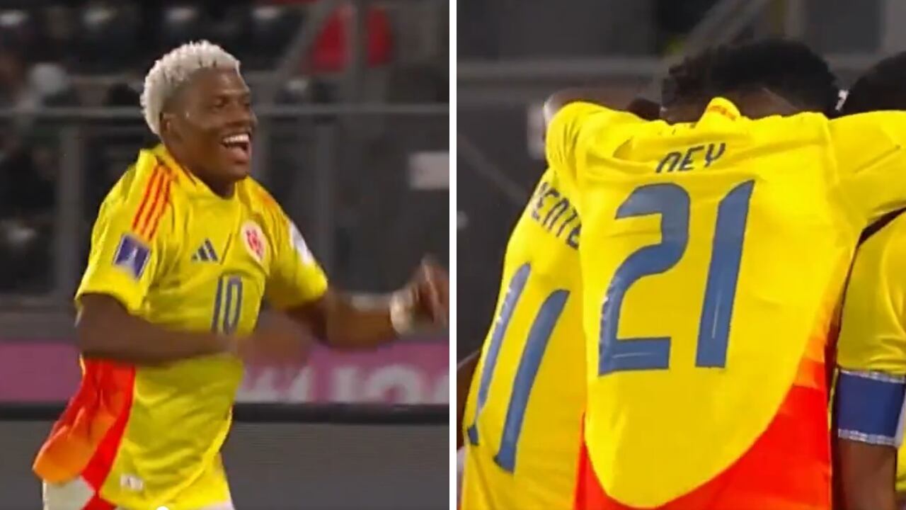 Gol de Óscar Perea, para Colombia, en el juego ante Arabia Saudí por el Mundial Sub 20 de Chile.