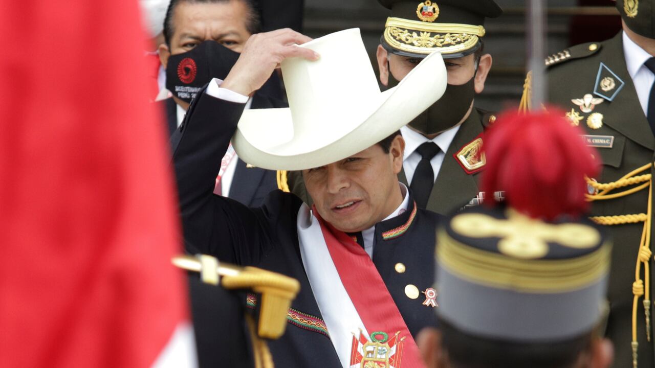 Nuevo presidente de Perú, Pedro Castillo.
(AP Photo/Francisco Rodríguez)