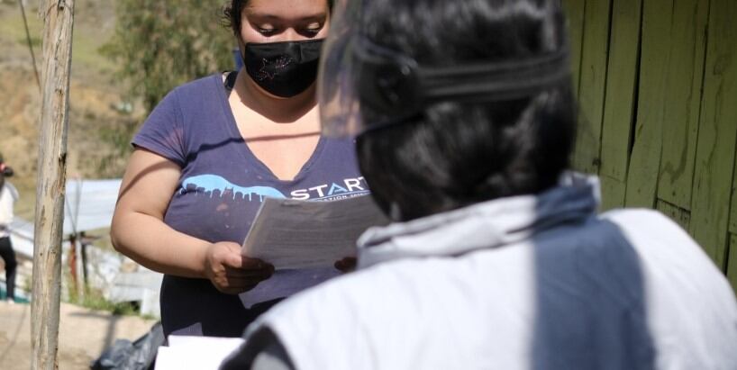 La encuesta se debe solicitar en la oficina respectiva de cada municipio.