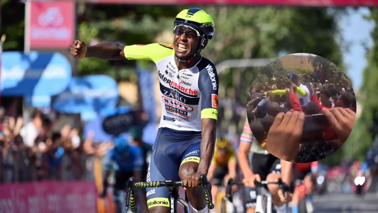 El ciclista africano logró la primera victoria para su país en toda la historia del Giro de Italia.