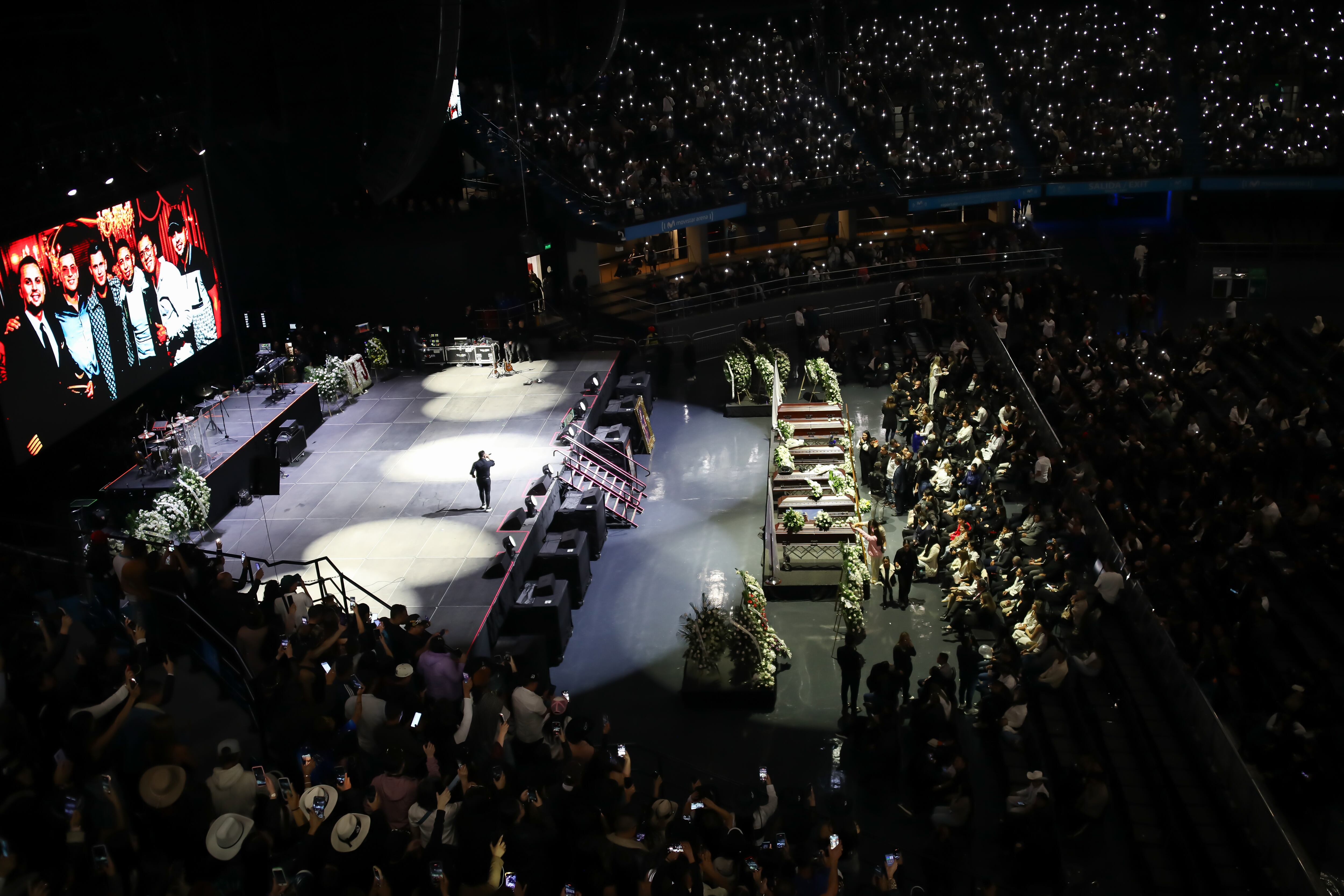 Homenaje póstumo a Yeison Jiménez en el Movistar Arena.