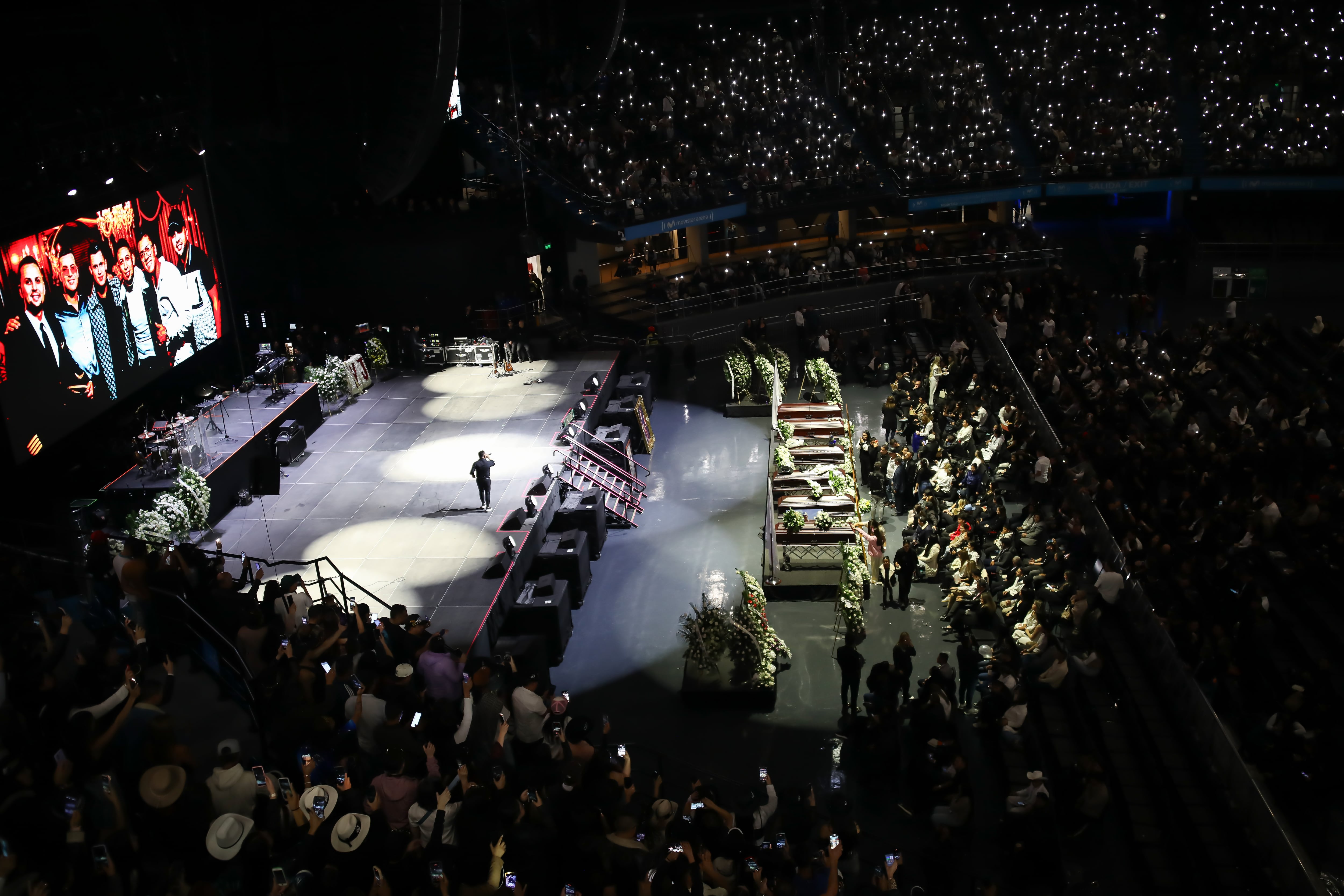 Homenaje póstumo a Yeison Jiménez en el Movistar Arena.