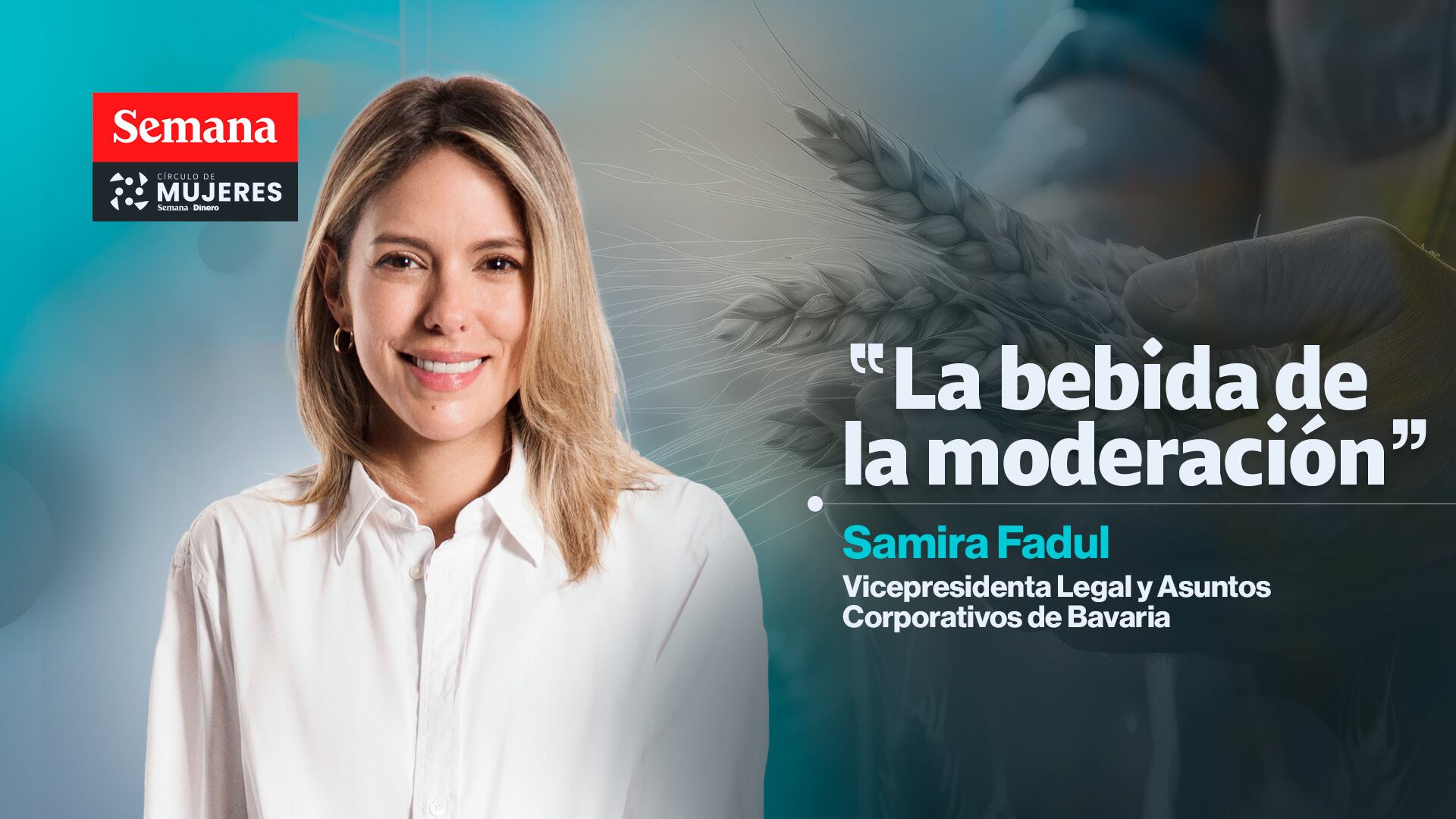 Samira Fadul, vicepresidenta Legal y Asuntos Corporativos de Bavaria