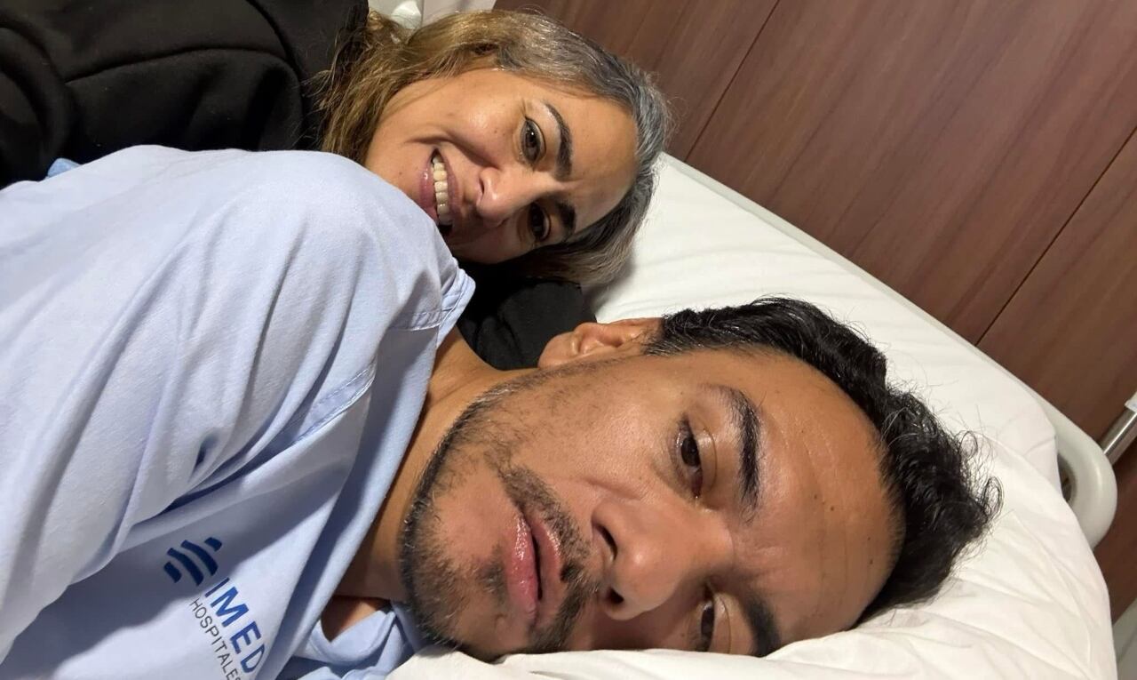 El hombre perdió la movilidad de la mitad de su cuerpo.