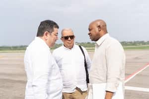 Los cancilleres de Colombia y Venezuela, Luis Gilberto Murillo y Yván Eduardo Gil Pinto.