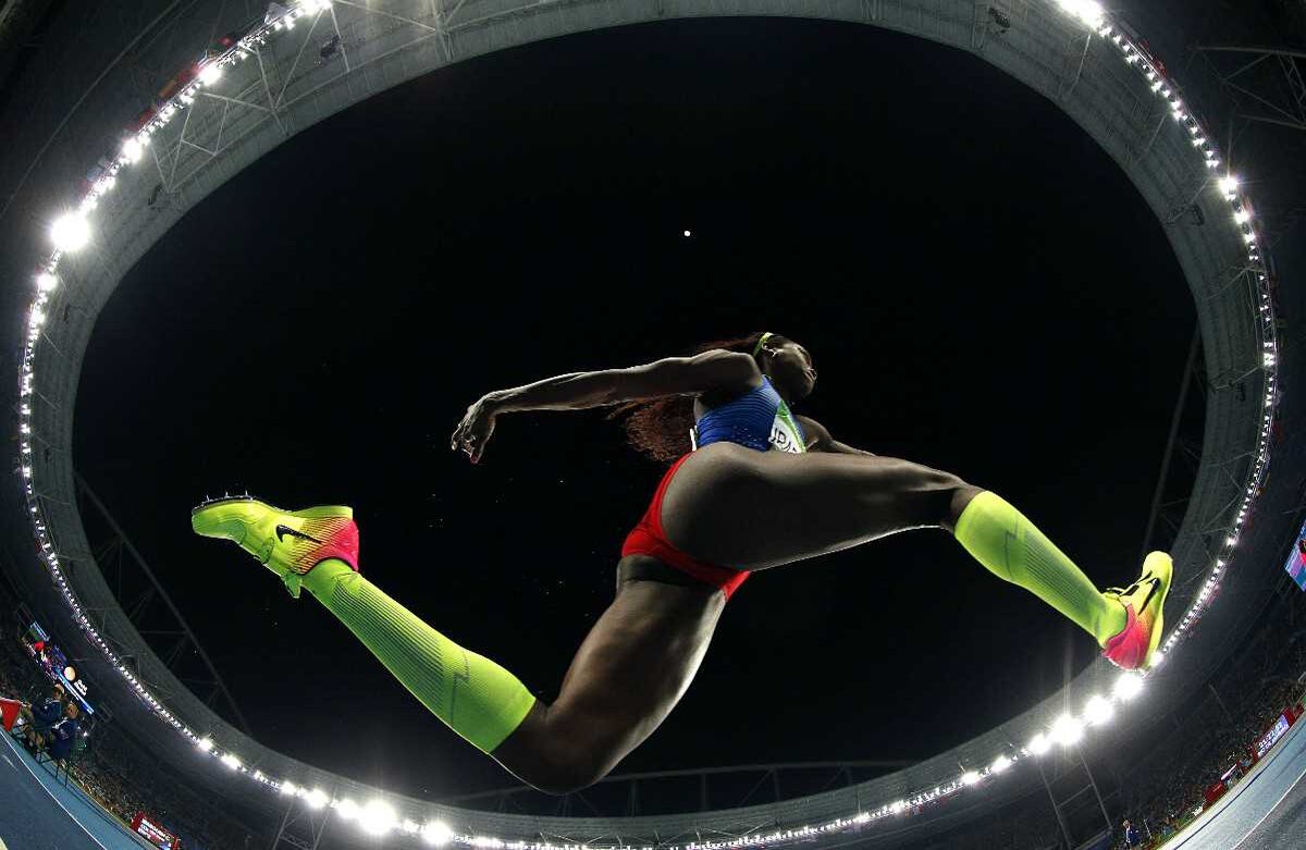 Caterine voló y logró un registro inalcanzable. FRANCK FIFE / AFP