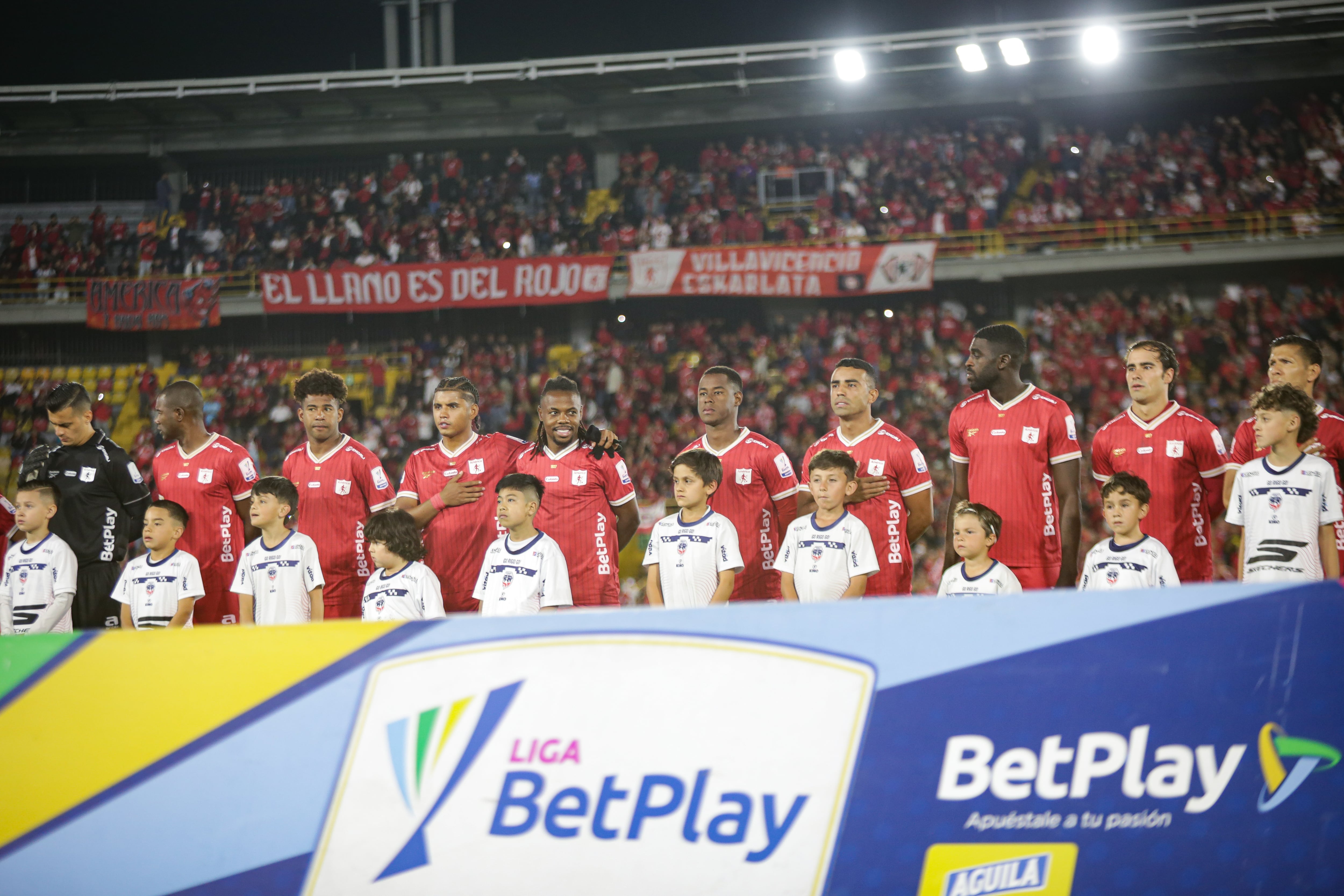 Bogotá. Abril 22 de 2026. Fortaleza CEIF enfrenta a América de Cali, por encuentro válido de la Liga BetPlay I 2026 de la fecha 5, en el Estadio Nemesio Camacho El Campín. (Colprensa - Cristian Bayona).