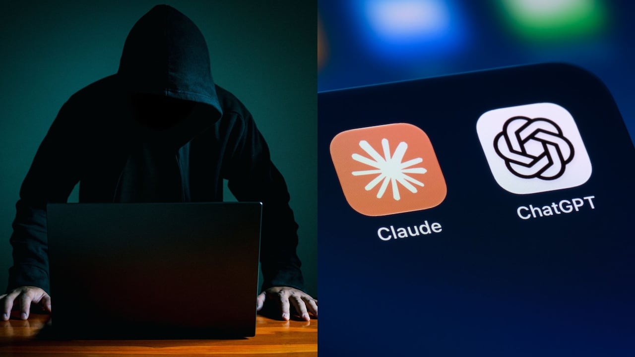 Imagen de referencia de un ciberdelincuente suplantando ChatGPT y Claude.