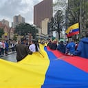 MARCHAS 21 DE ABRIL EN CONTRA DEL GOBIERNO DEL PRESIDENTE GUSTAVO PETRO EN EL PARQUE NACIONAL EN BOGOTÁ