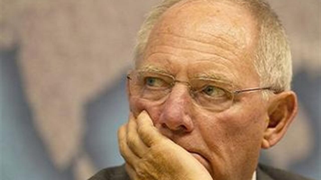Foto: Reuters. Ministro de Finanzas alemán, Wolfgang Schäuble
