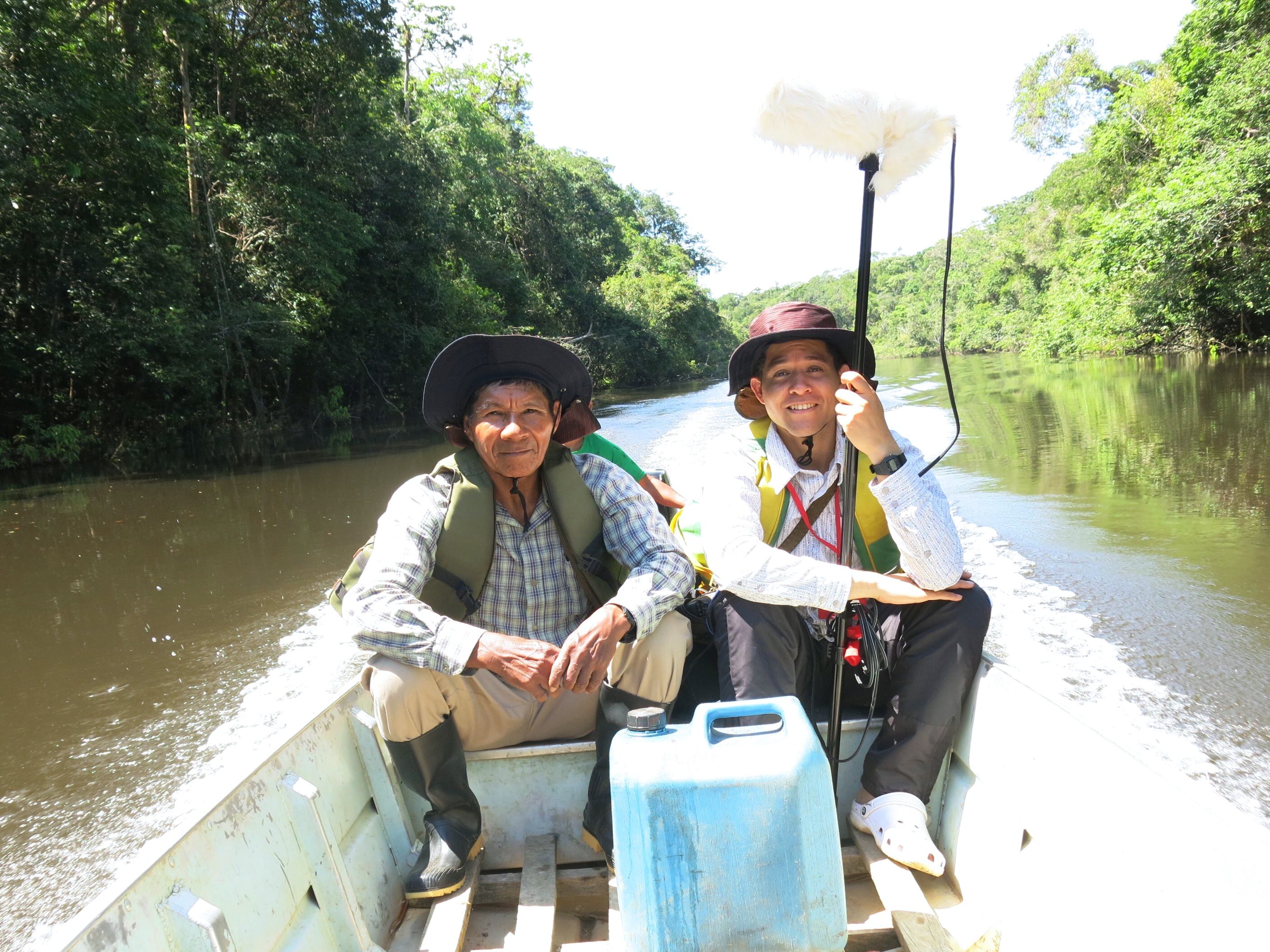 Imagen de la producción de Kiraiña: Juan Castrillón y Enrique Llanos. Cortesía de Juan Castrillón.