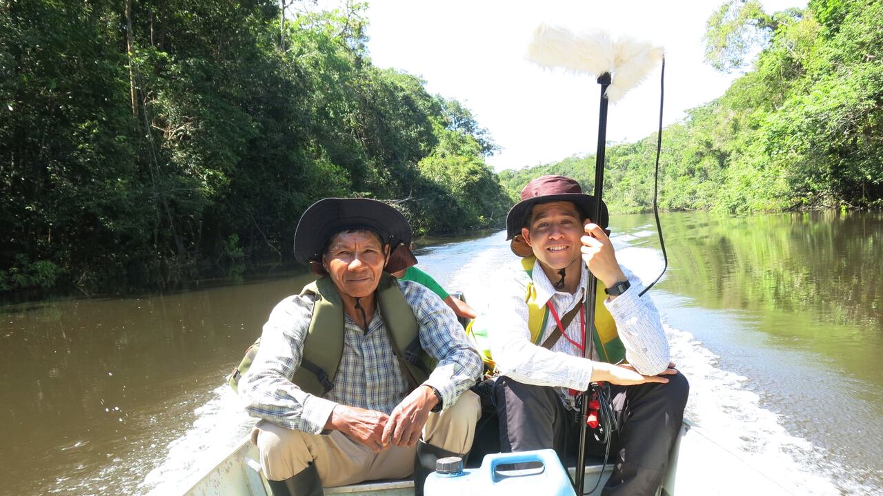 Imagen de la producción de Kiraiña: Juan Castrillón y Enrique Llanos. Cortesía de Juan Castrillón.