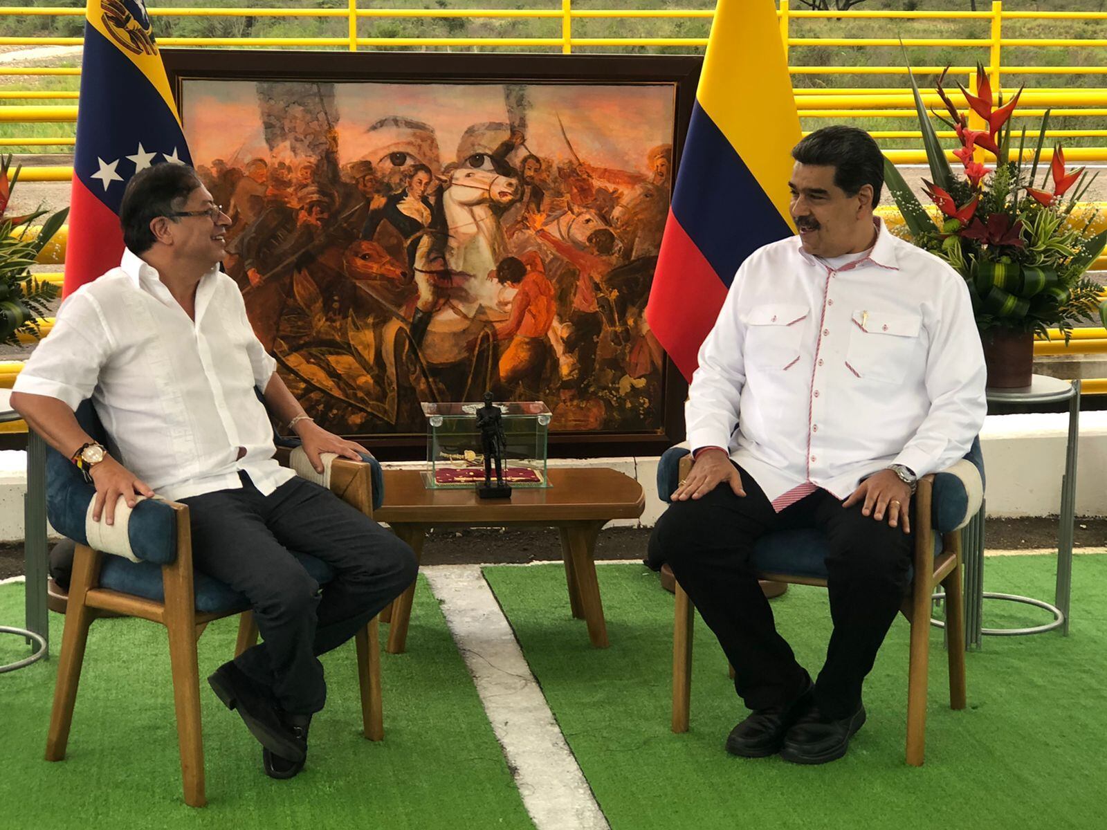 Presidente Gustavo Petro y Nicolás Maduro