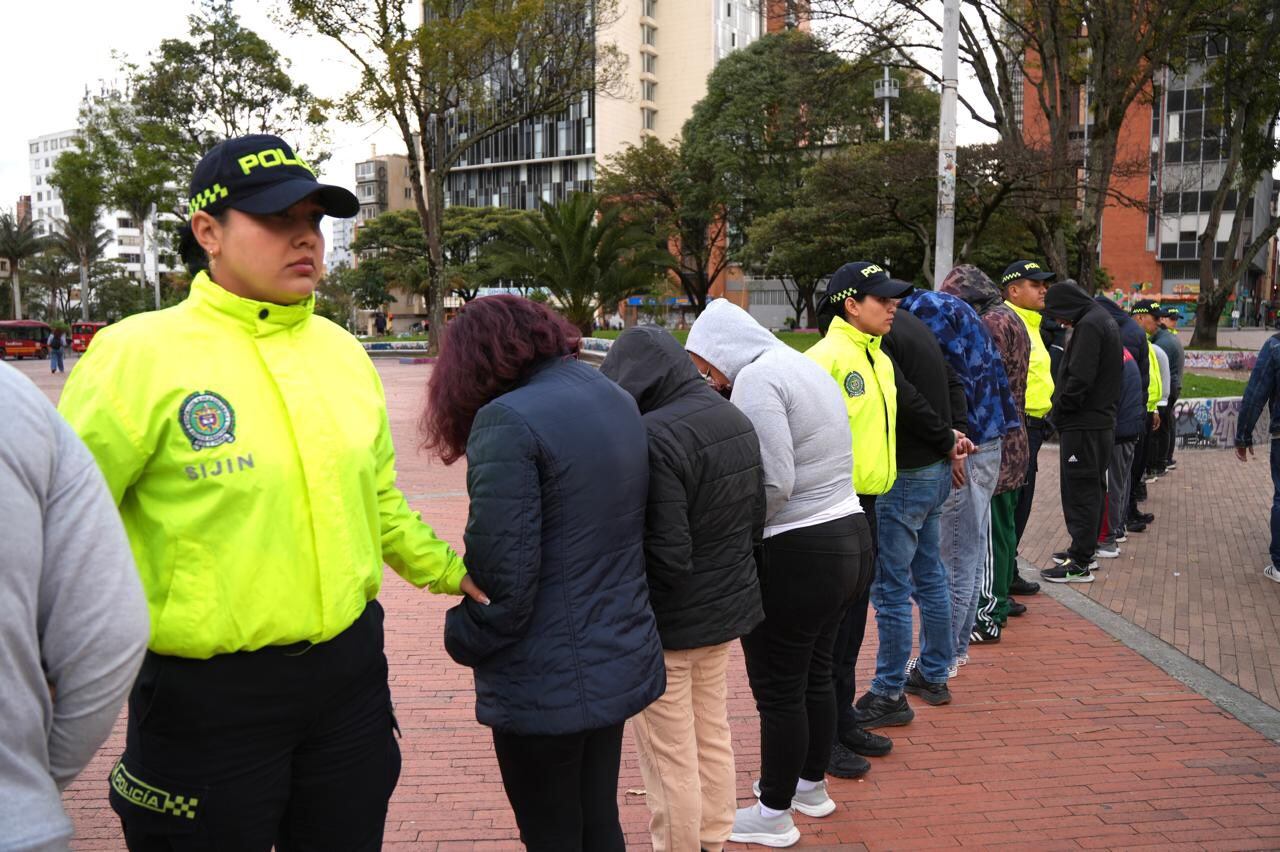 Captura banda de narcotráfico en Bogotá
