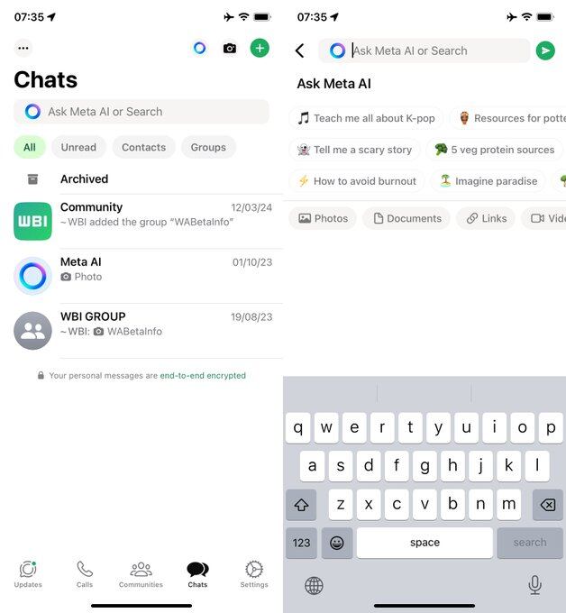 WABetainfo revela que un chatbot con IA llegará a WhatsApp