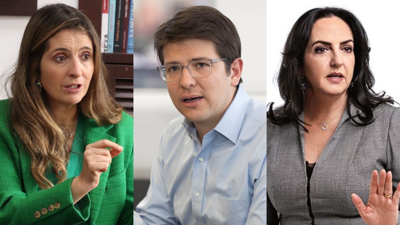 Paloma Valencia, Miguel Uribe y María Fernanda Cabal.