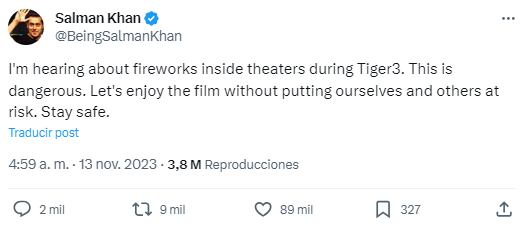 Uno de los actores se pronunció en la red social X