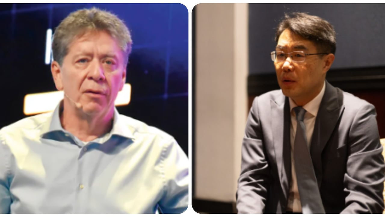 Bruce Mac Master, presidente de la Andi, y Zhu Jingyang, embajador de China en Colombia