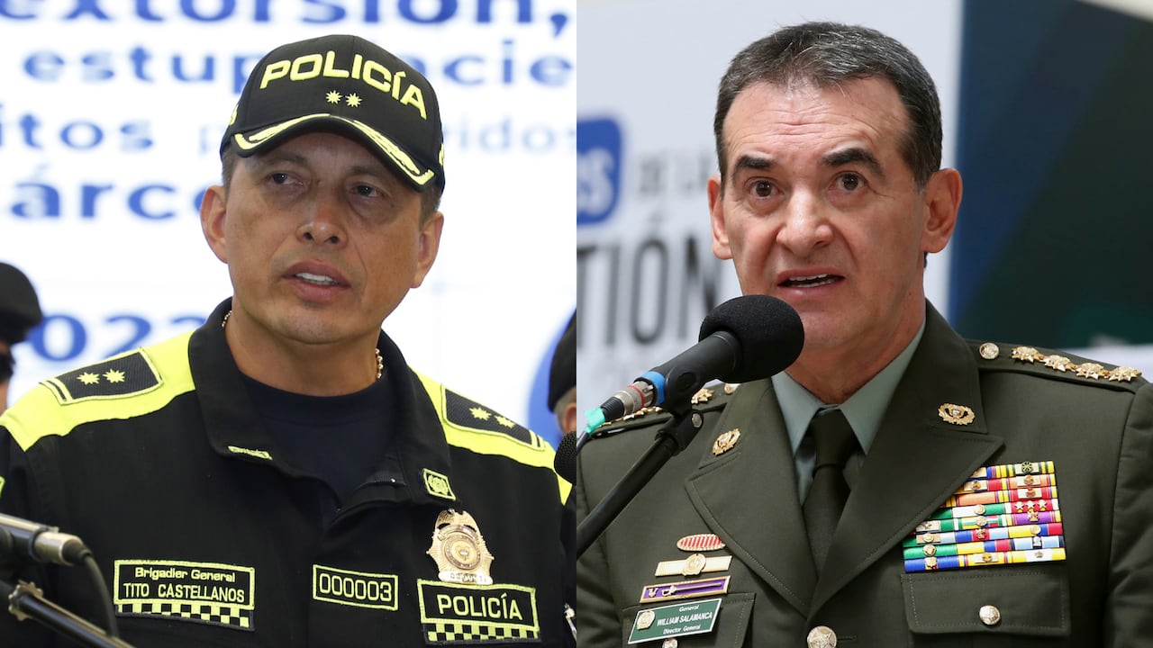 General (r) Tito Castellanos y general (r) William Salamanca.