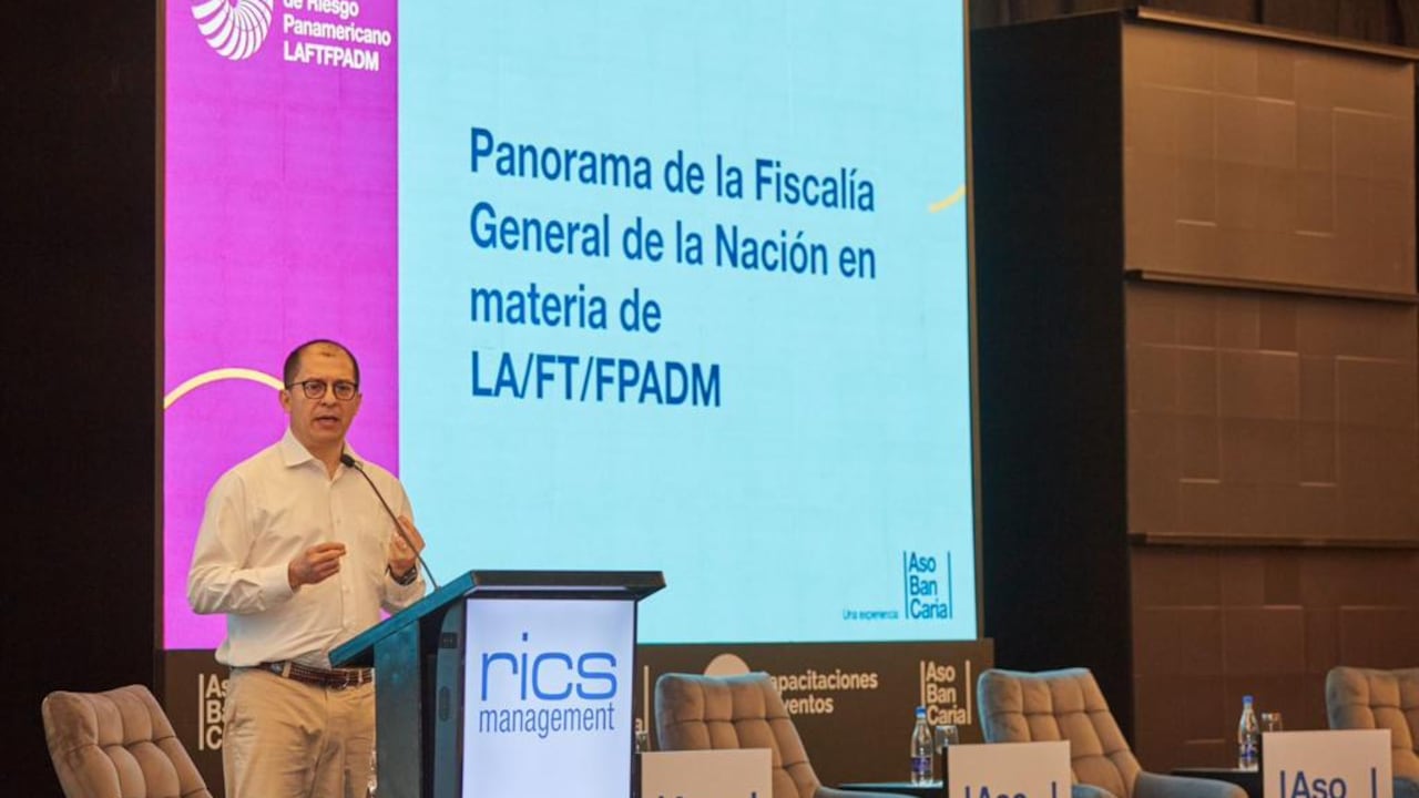 El fiscal Barbosa intervinó durante el 22° Congreso Panamericano de Riesgo LAFTFPADM, en Cartagena.