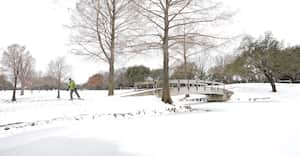 Nieve en Texas