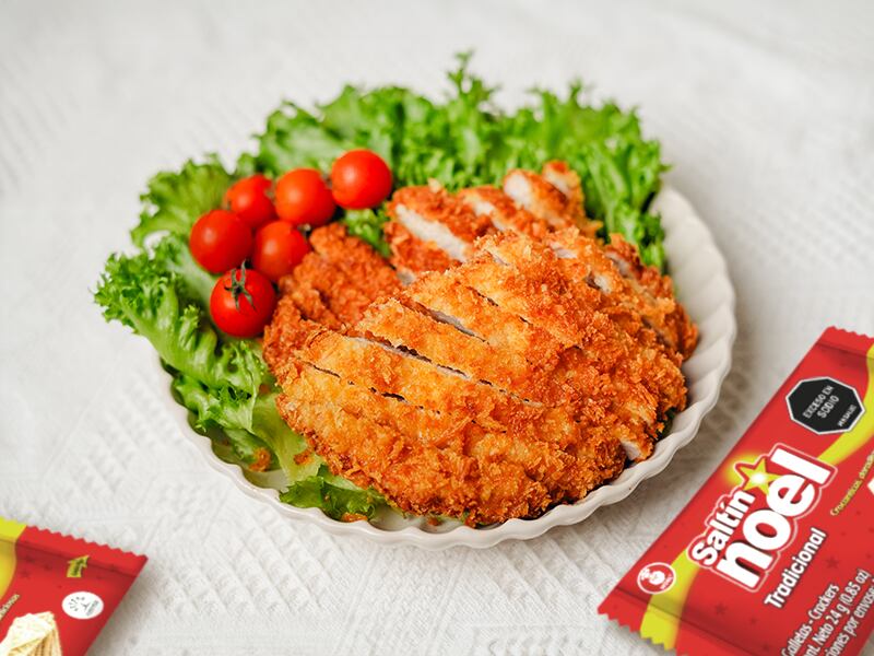 Chuleta valluna con Saltín Noel.