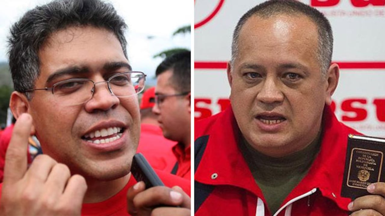 El canciller de Venezuela, Elías Jaua (izq. ) y el presidente de la Asamblea Nacional de ese país, Diosdado Cabello (der.).