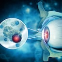 Eye cancer, eye disease, 3d illustration