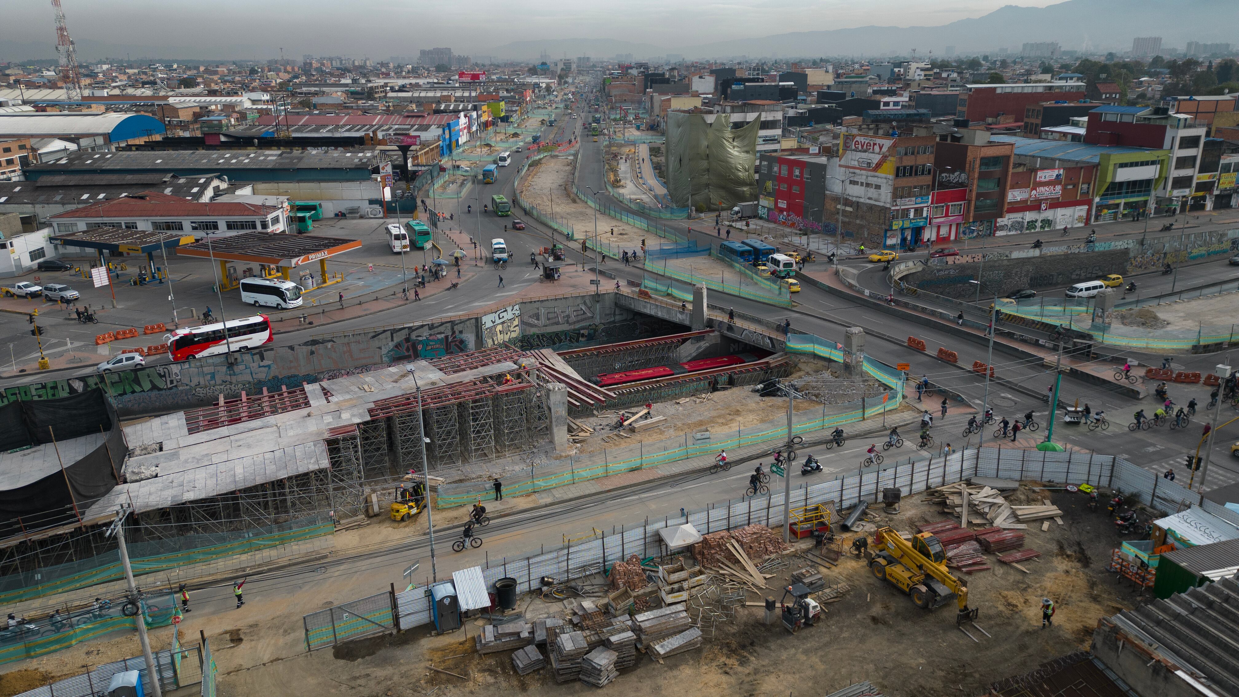 Sector Autopista Sur puente Venecia
Obras Bogotá Transmilenio avenida 68
Octubre 23 del 2023