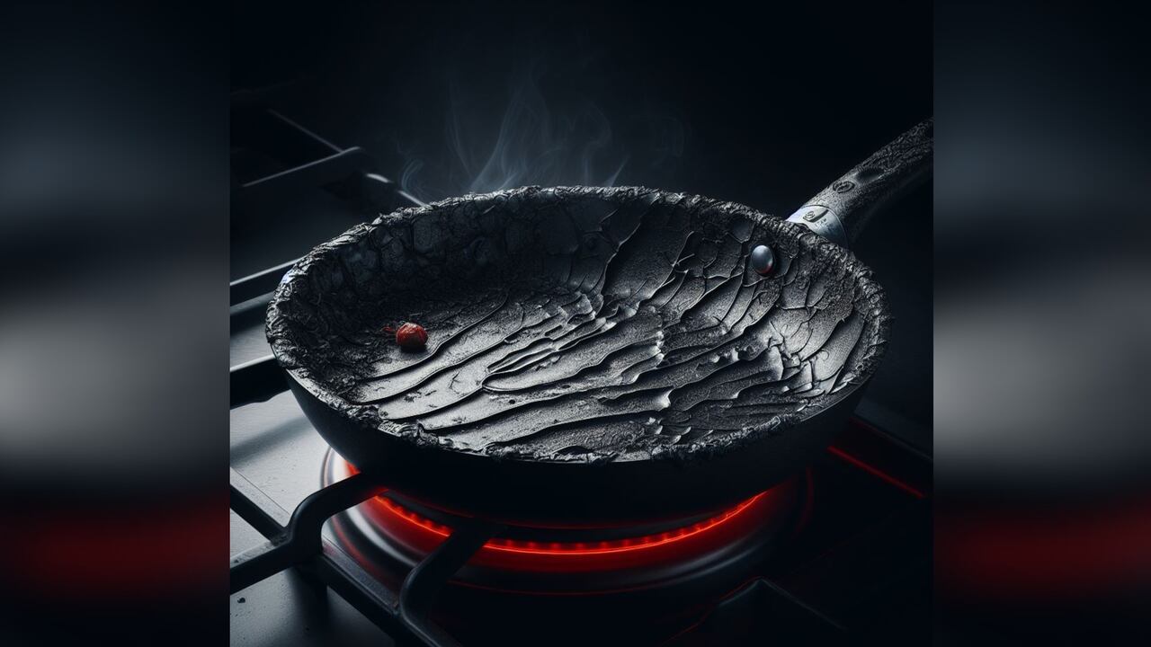 Hay que extremar medidas al momento de cocinar con una sartén de teflón para evitar que se queme.