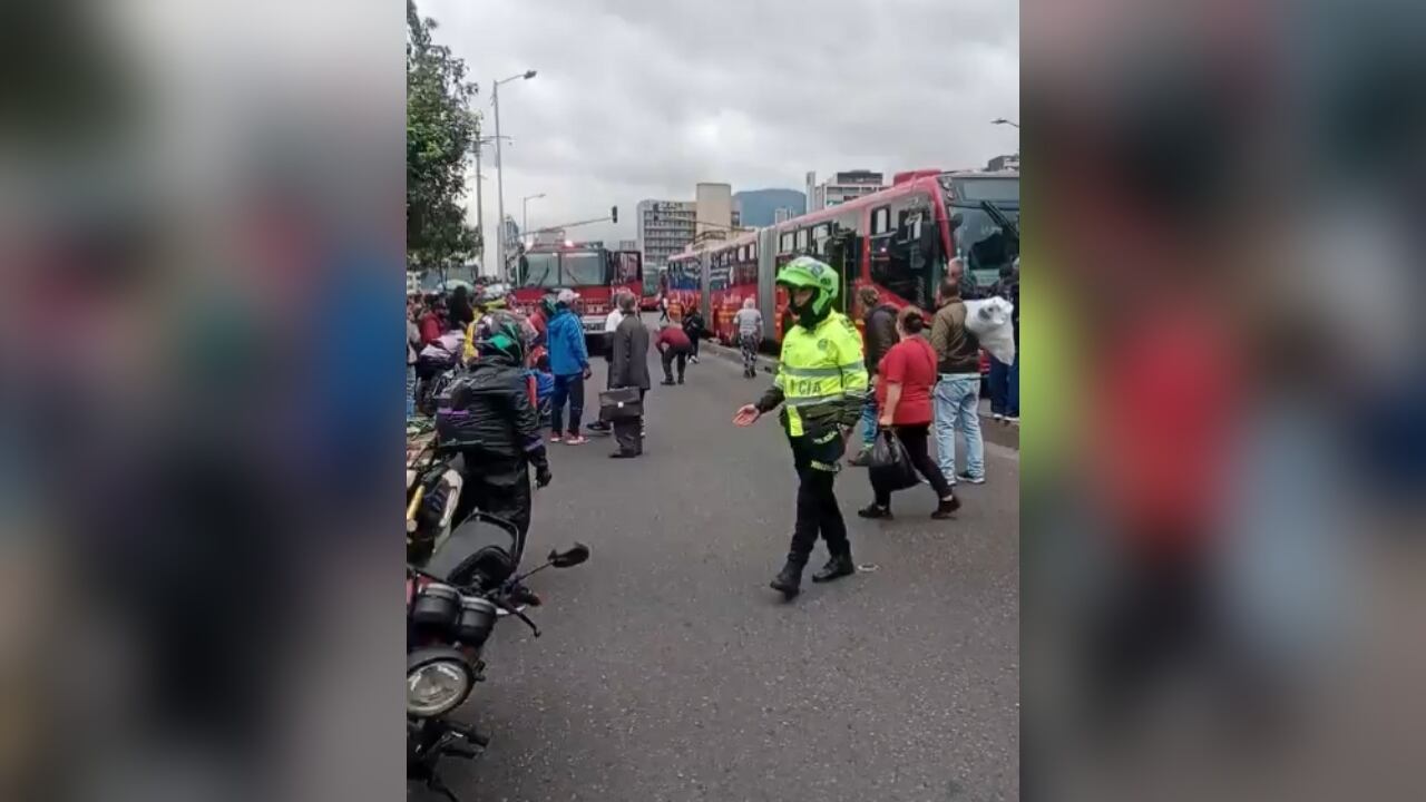 La situación generó congestión vehicular en la zona.