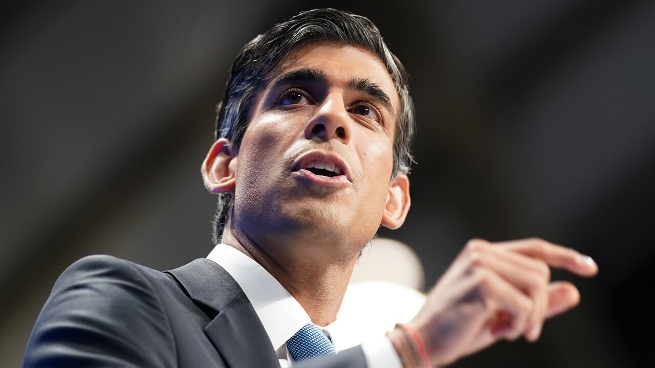 Rishi Sunak, primer ministro del Reino Unido.