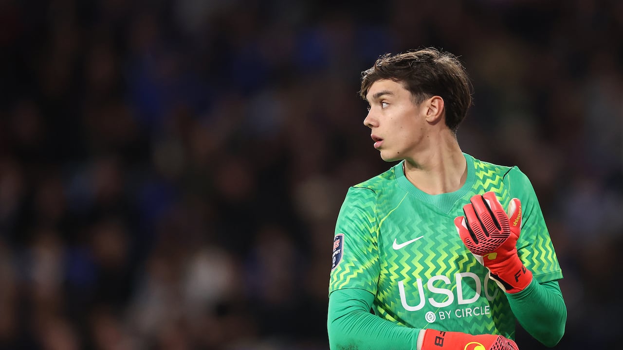 Freddy Bernal, portero de padres colombianos que está vinculado a Chelsea de Inglaterra.