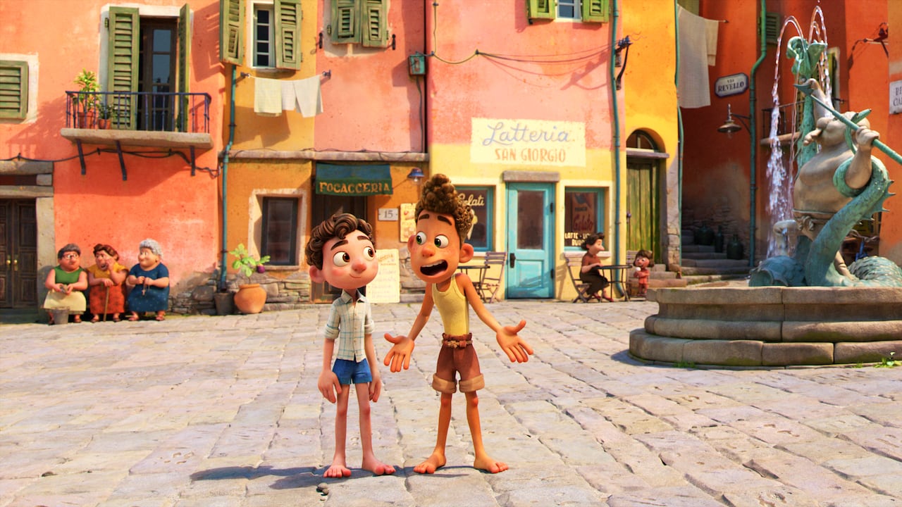 En un pueblo costero de la Riviera italiana tiene lugar “Luca”. 2021 Disney/Pixar. All Rights Reserved.