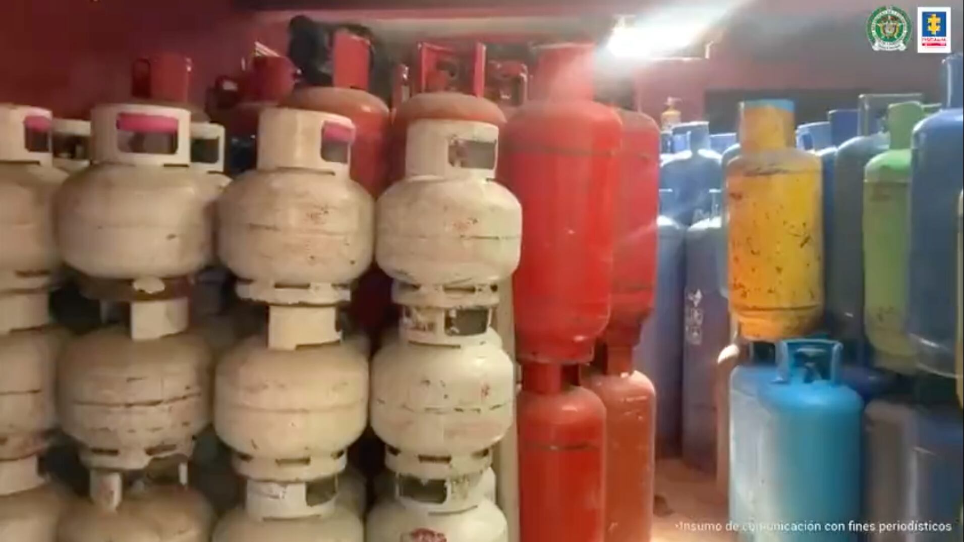 Cerca de 800 pipetas fueron encontradas en el operativo.