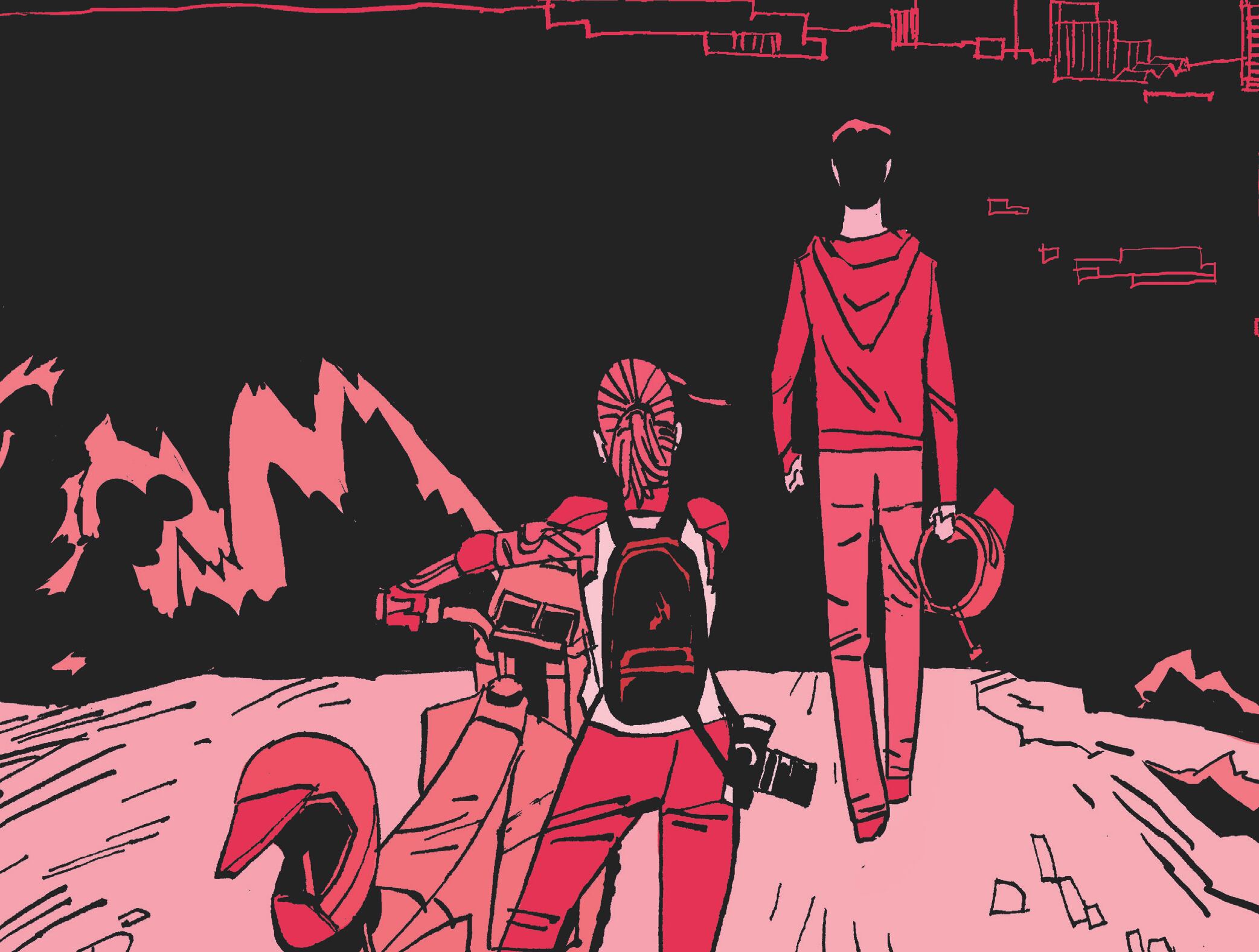 "Zona de derrame. La promesa rota" de Scott Westerfeld, con ilustraciones de Alex Puvilland. Cortesía de Panamericana Editorial