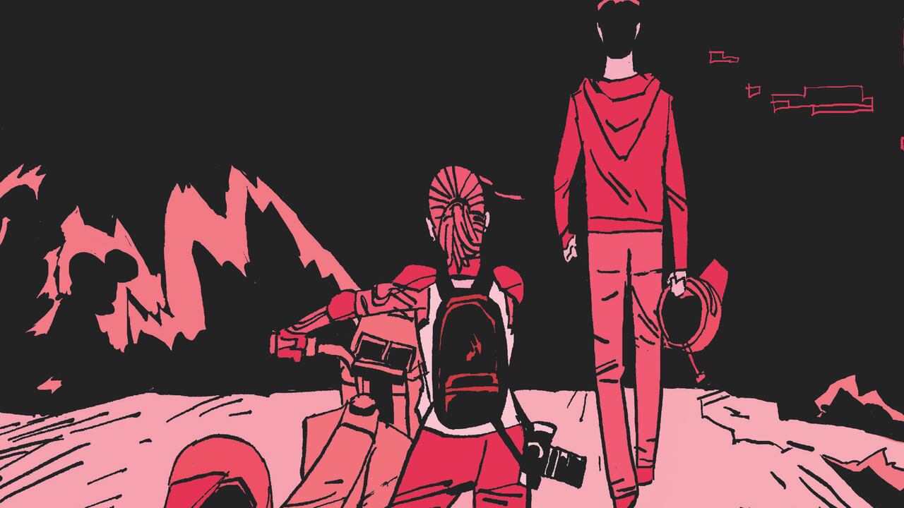 "Zona de derrame. La promesa rota" de Scott Westerfeld, con ilustraciones de Alex Puvilland. Cortesía de Panamericana Editorial