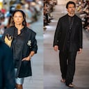 Claudia Elena Vásquez, Viña Machado y Emmanuel Esparza desfilando para la marca Toscano de Franklin Ramos