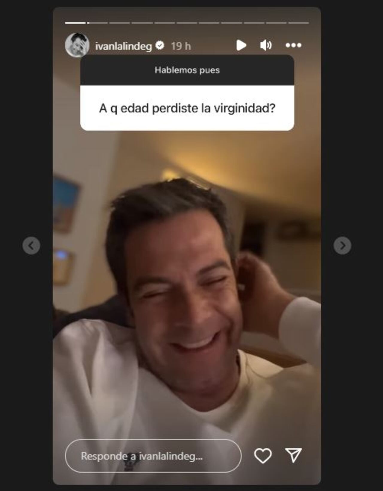 Iván Lalinde habilitó la caja de preguntas en Instagram