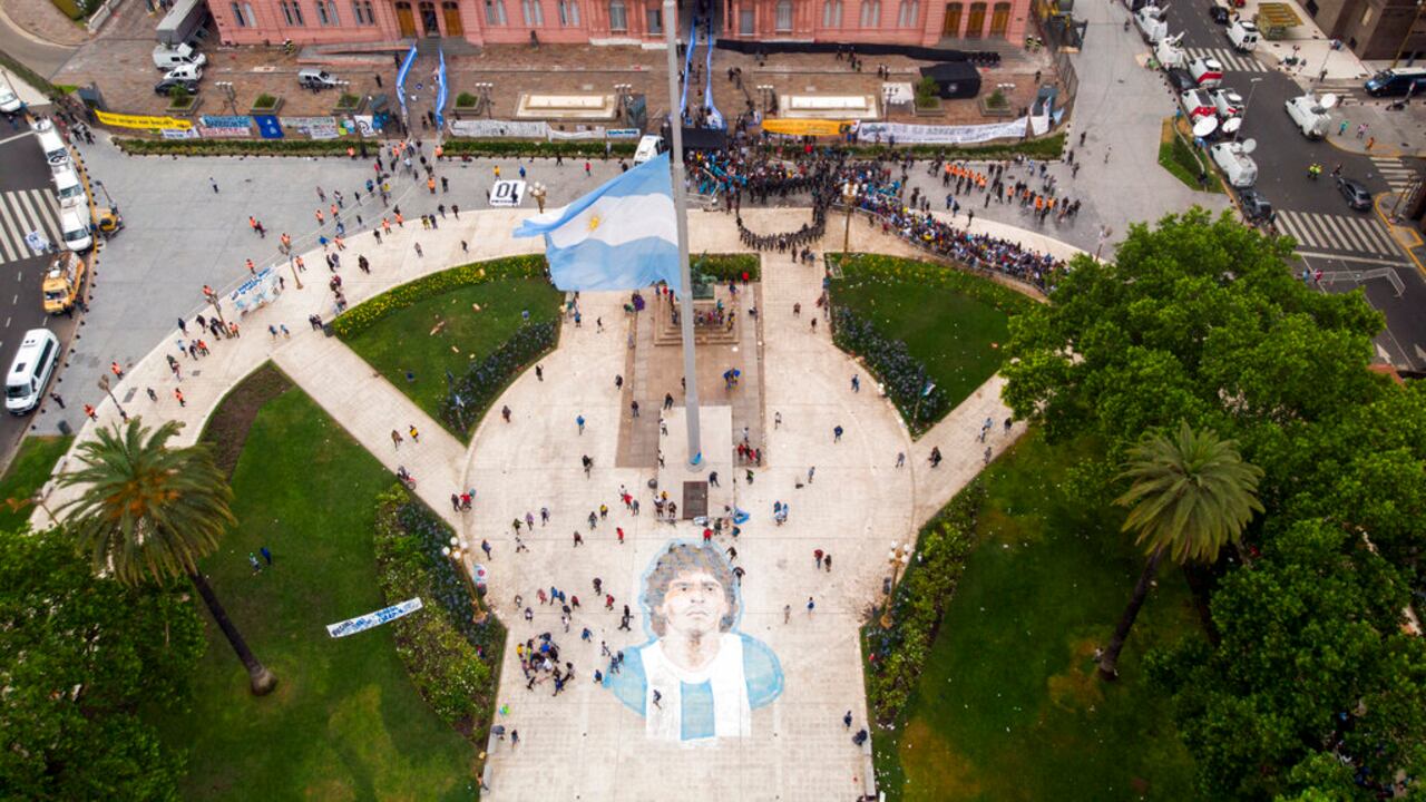 Se conoce la primera imagen del ataúd de Diego Maradona