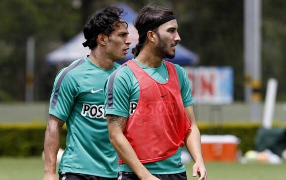 Diego Arias y Sebastián Pérez en Atlético Nacional.