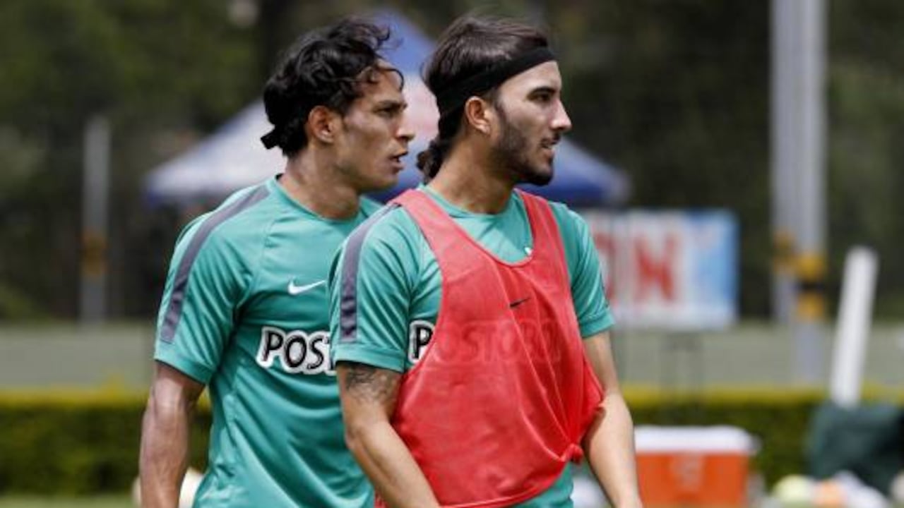 Diego Arias y Sebastián Pérez en Atlético Nacional.