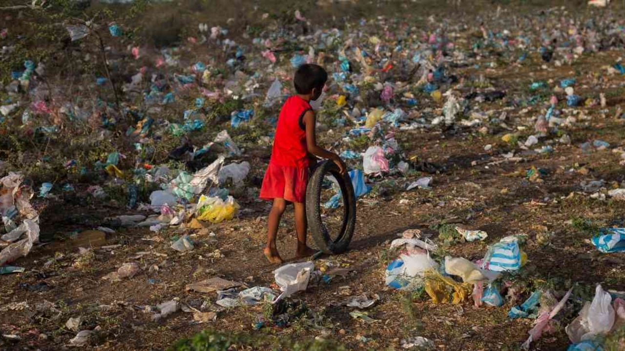 Los habitantes de varias zonas de La Guajira enfrentan dificultades debido a los altos volúmenes de basura con los que deben convivir. Foto: Esteban Vega La-Rotta
