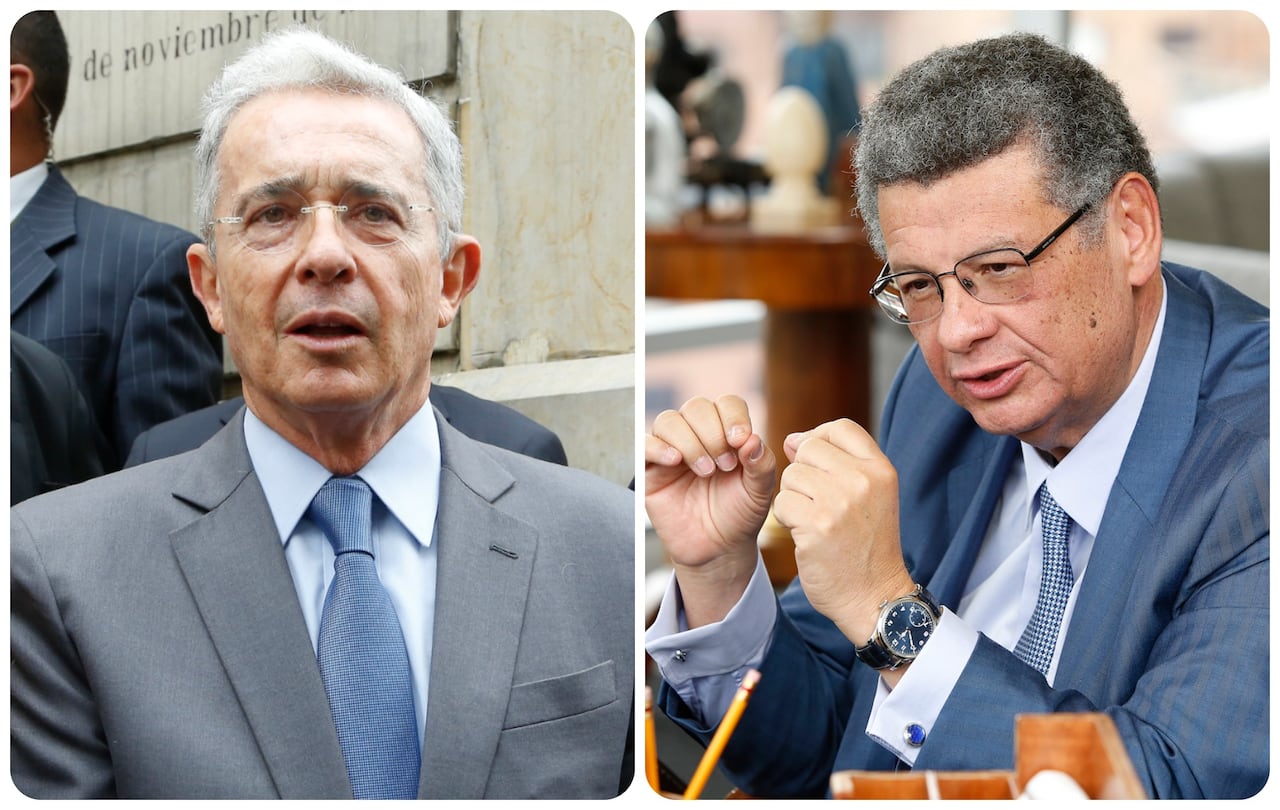 El expresidente Álvaro Uribe y el abogado Jaime Granados.