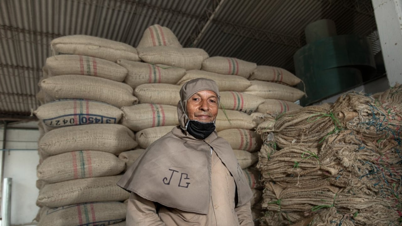 Organización de alimentos en una central mayorista