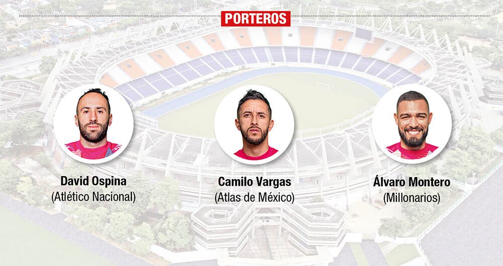 Estos son los tres arqueros convocados a los partidos de eliminatorias. 