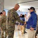 Diosdado Cabello junto al jefe del Comando Sur, Francis Donovan.