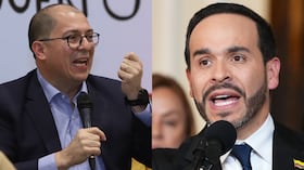 De izquierda a derecha: Francisco Barbosa y Abelardo De La Espriella.