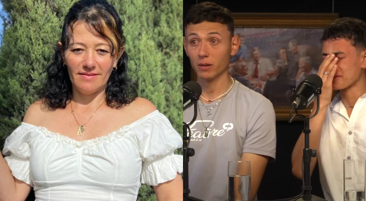 Los jóvenes lloraron al recordar el día en el que su mamá fue encontrada muerta.